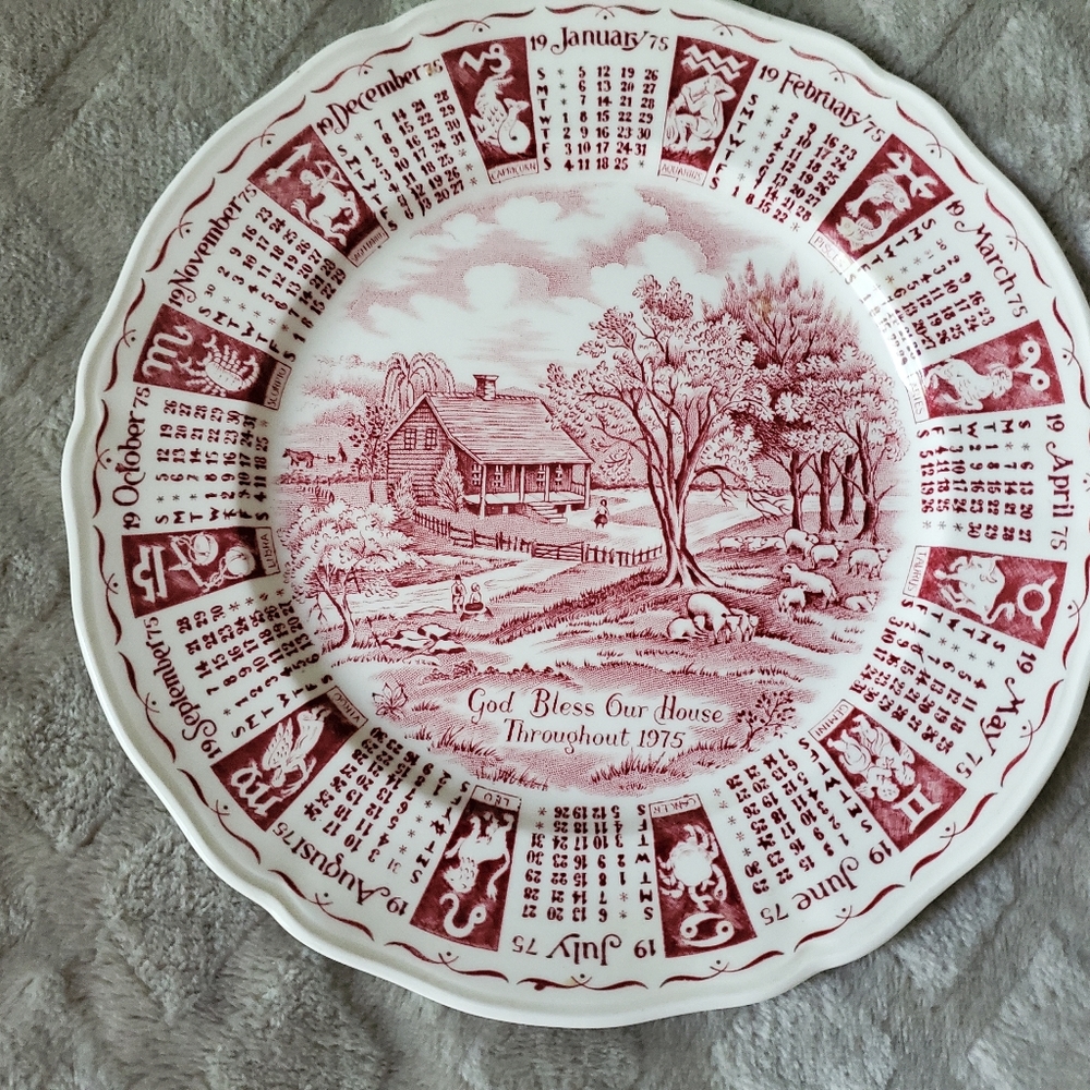 Calendar plate 1975